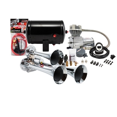 Kleinn Train Horns Complete Triple Air Horn Package with 130 PSI Sealed Air System - HK3